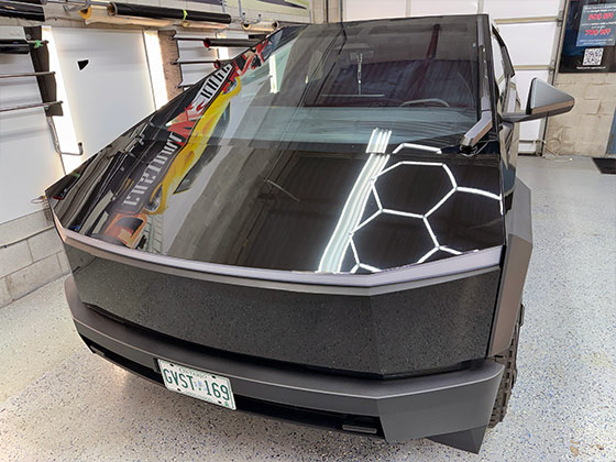 3M cyber truck wrap in ppf